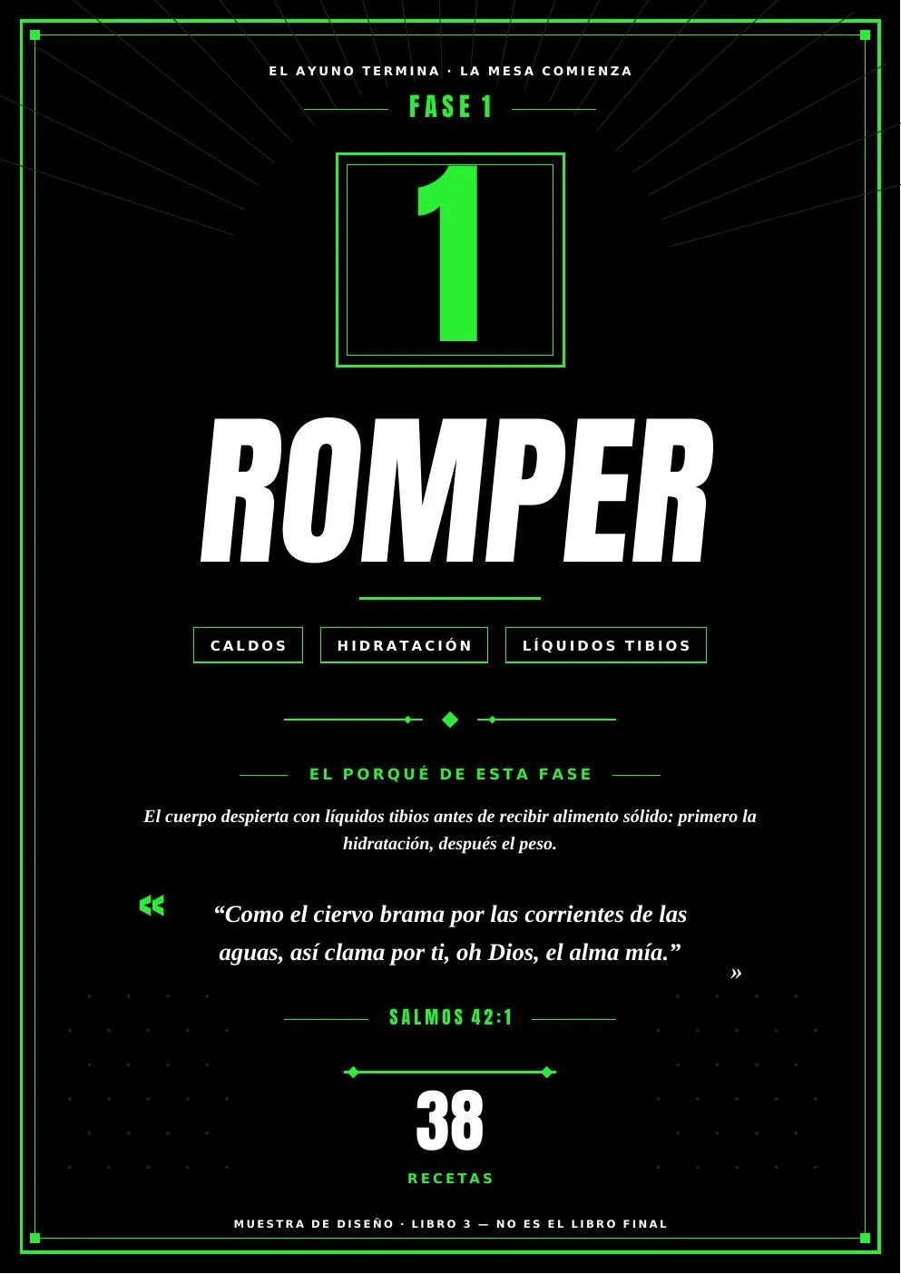 Apertura de fase del próximo libro Después del Ayuno